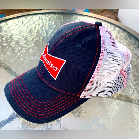 H3 HEADWEAR BUDWEISER TRUCKER CAP WITH ADJUSTABLE STRAP - Picture 2 of 6